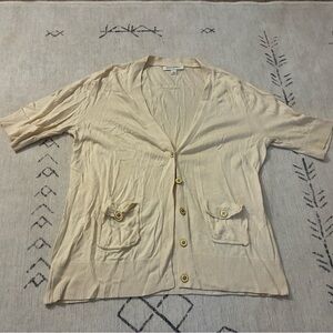 Banana Republic Light Beige Knit Top